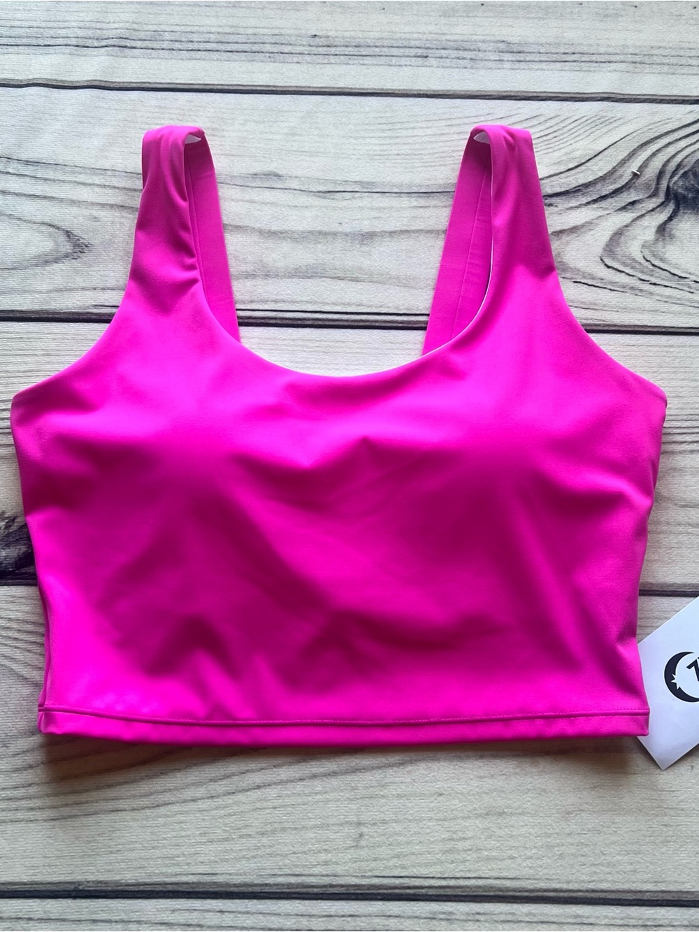 Zyia Hot Pink Cutout Active Padded Bra Tank